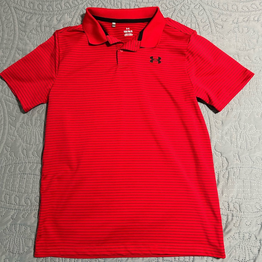 Under Armour Red Performance Polo Shirt